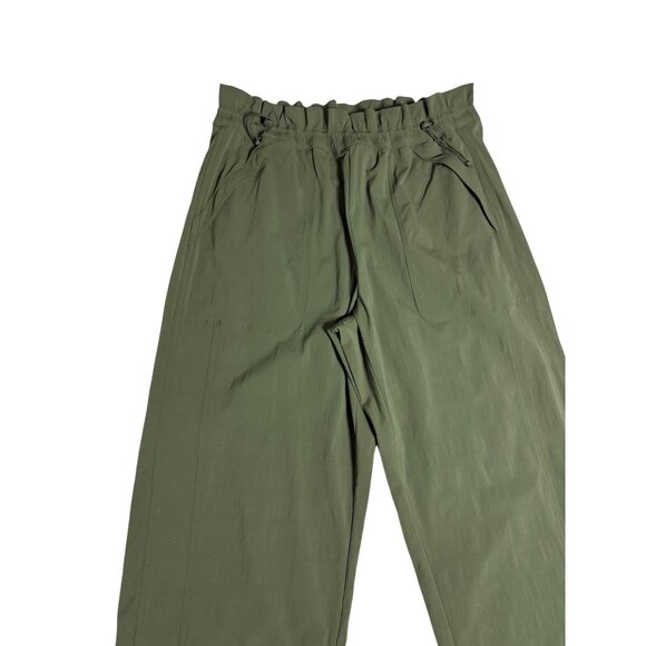 Athleta Trekkie High Rise Parachute Green Pant-sz 12 - Picture 10 of 15
